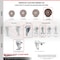 Service Caster 5 Inch High Temp Glass Filled Nylon 3/8 Inch Threaded Stem Caster Set with Brake SCC-TS20S514-GFNSHT-TLB-381615-4 - alternate 2